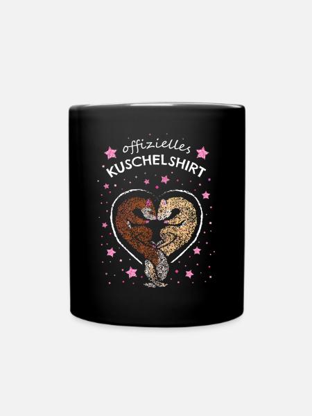 Kuschelshirt Frettchenliebhaber - Tasse einfarbig - Schwarz