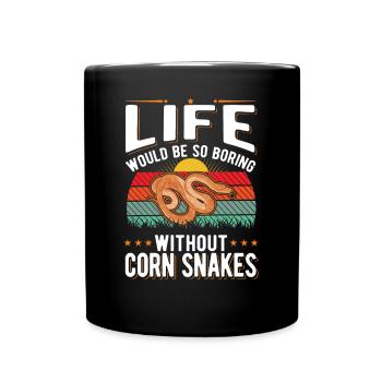 Corn Snake Cadeau Corn Snake - Mug uni - noir - Devant