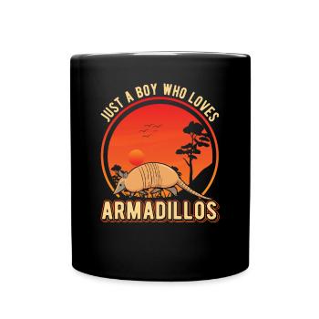Armadillo Young Armadillo - Full Colour Mug - black - Front
