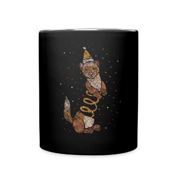 Frettchen Geburtstag Geburtstagsparty - Tasse einfarbig - Schwarz - Vorne