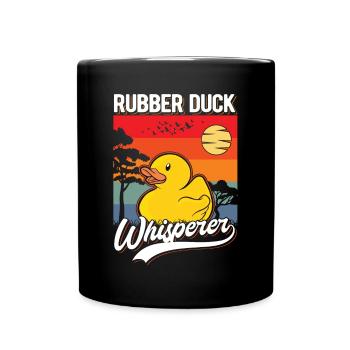 Gummienten Flüsterer Rubber Duck Whisperer - Mug uni - noir - Devant