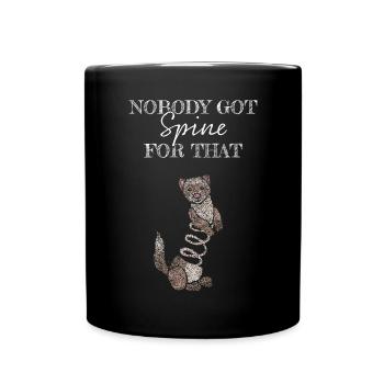 Frettchen Frettchenliebhaber Ferret - Tasse einfarbig - Schwarz - Vorne