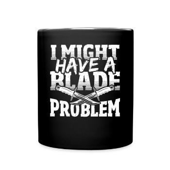 Messersammler-design Für Einen Messersammler - Tasse einfarbig - Schwarz - Vorne