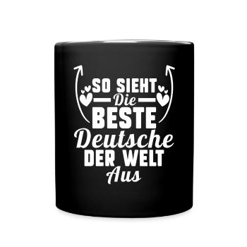 Deutschland Deutsche Deutsches - Tasse einfarbig - Schwarz - Vorne