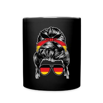 Deutscher Deutsches Deutschland - Tasse einfarbig - Schwarz - Vorne