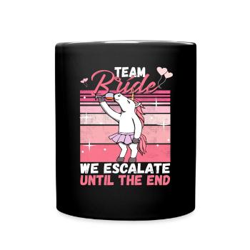 Team Bride JGA Bachelor Party Polter Girls - Full Colour Mug - black - Front