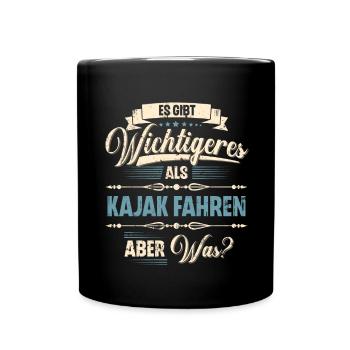 Kajak Kajakfahrer Kajaker Team - Tasse einfarbig - Schwarz - Vorne