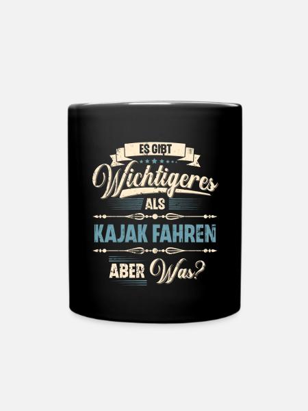 Kajak Kajakfahrer Kajaker Team - Tasse einfarbig - Schwarz