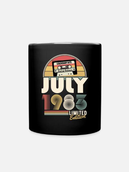 Juillet 1983 Vintage Cadeau d’anniversaire - Mug uni - noir