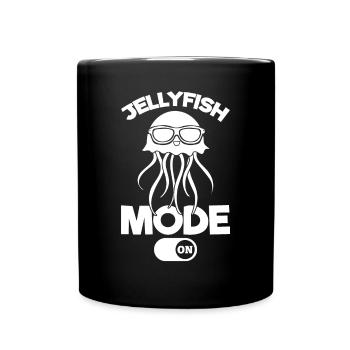 Quallen-Modus auf Jellyfish Lover Jellyfish - Tasse einfarbig - Schwarz - Vorne