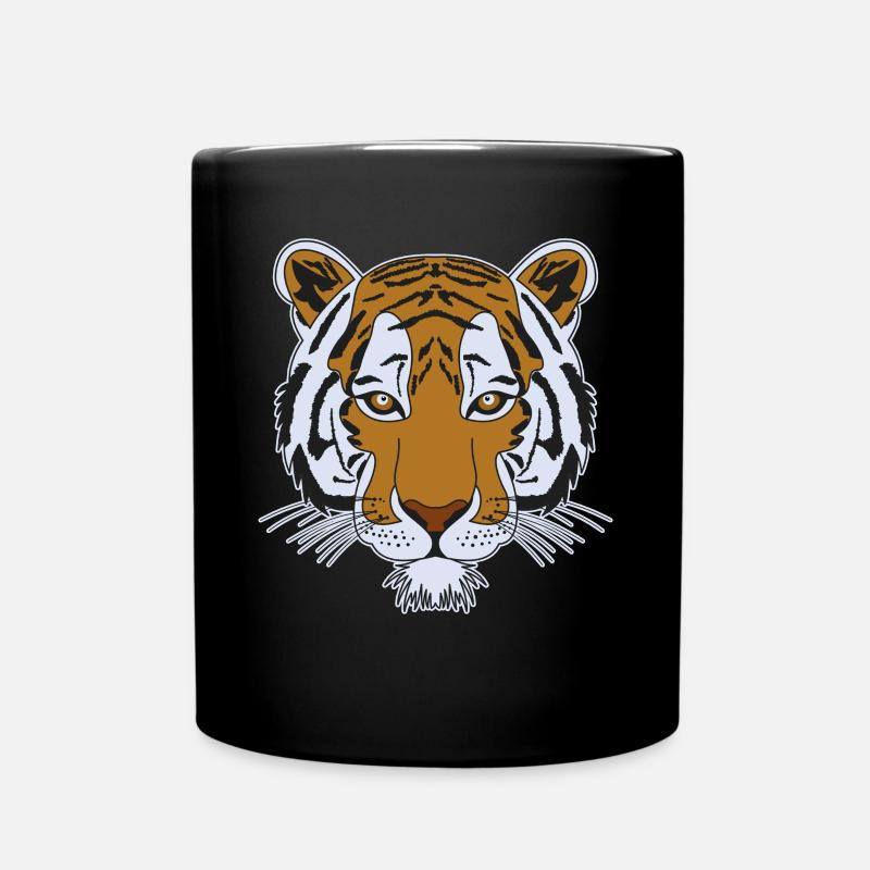 Tiger Motiv - Tasse einfarbig - Schwarz