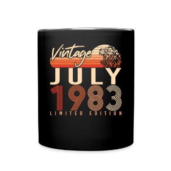 Année de construction Juillet 1983 - Mug uni - noir - Devant