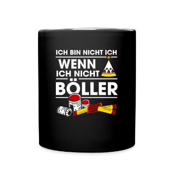 Ich Bin Nicht Ich Wenn Ich Nicht Böller Feuerwerk - Tasse einfarbig - Schwarz - Vorne
