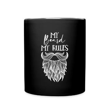 My Beard My Rules Shirt Gift Beard - Full Colour Mug - black - Front