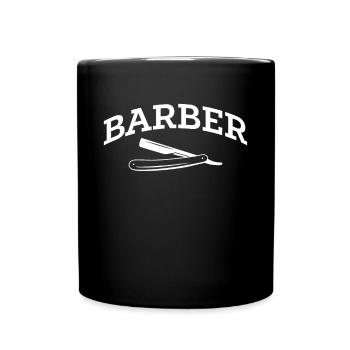 Baber Shirt Geschenk Bart Friseur - Tasse einfarbig - Schwarz - Vorne