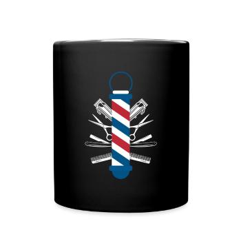 Barber Shirt Geschenk - Tasse einfarbig - Schwarz - Vorne