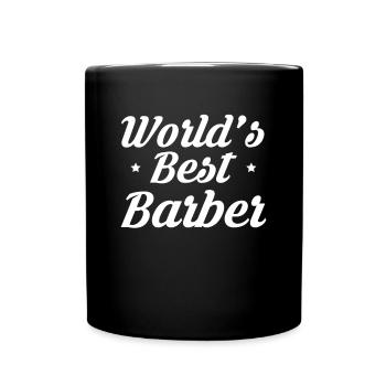 World´s Best Barber Shirt Geschenk - Tasse einfarbig - Schwarz - Vorne