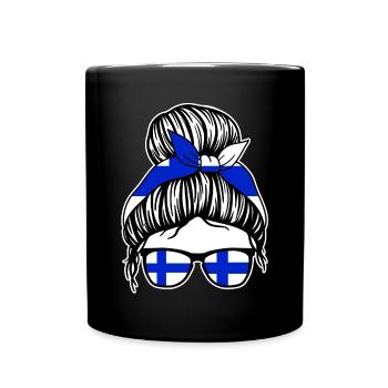 Finn Finnish Finland - Full Colour Mug - black - Front