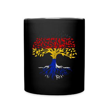 Roots Tree Germany Finland - Full Colour Mug - black - Front