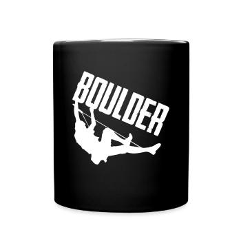 Bouldering Mountaineers Climbing Wall Climbing - Full Colour Mug - black - Front