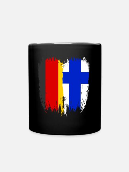 Allemagne Drapeau Finlande - Mug uni - noir