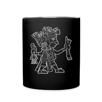 Ahuiateteo Dieu aztèque Maya Inca Toltèques - Mug uni - noir - Devant