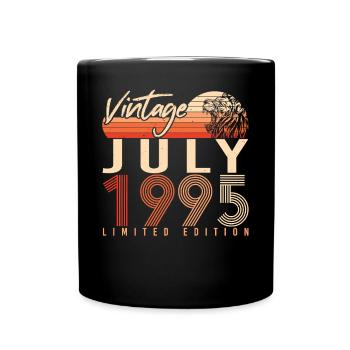 Mois de naissance Juillet 1995 - Mug uni - noir - Devant