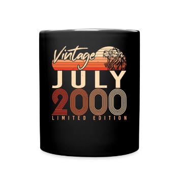 Année de naissance Juillet 2000 - Mug uni - noir - Devant