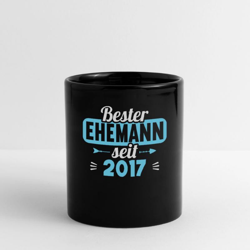Beste Ehefrau Bester Ehemann seit 2017 Tasse einfarbig