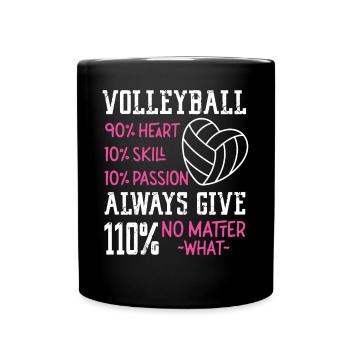 Volleyball Player Team Volleyball - Full Colour Mug - black - Front