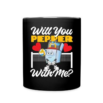 Mariage de l’équipe de joueurs de volleyball - Mug uni - noir - Devant