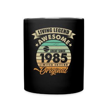 1985 Anniversaire Retro Orginal - Mug uni - noir - Devant