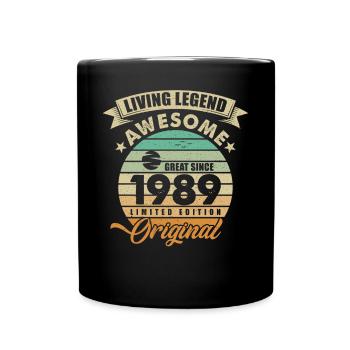 1989 Anniversaire Retro Orginal - Mug uni - noir - Devant