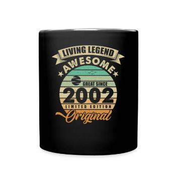 2002 Anniversaire Retro Orginal - Mug uni - noir - Devant