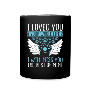 Propriétaire de chat en deuil Deuil d’un animal de compagnie Souvenir de perte d’animal de compagnie - Mug uni - noir - Devant