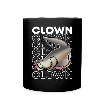 Clown Messer Fisch 80's Stil Monster Fisch Keeper - Tasse einfarbig - Schwarz - Vorne