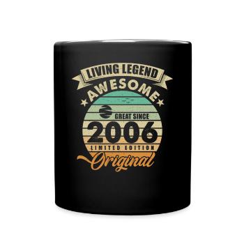 2006 Birthday Retro Orginal - Full Colour Mug - black - Front