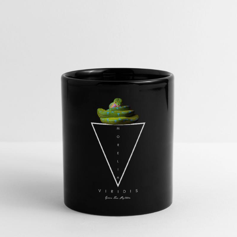 Grüner Baum Python Modern Geometric Tasse einfarbig