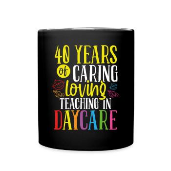 Fournisseur de services de garde de 40 ans Garde d’enfants de 40 ans - Mug uni - noir - Devant