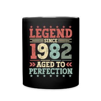 Legend 1982 Vintage Cadeau d’anniversaire - Mug uni - noir - Devant