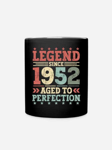Legend 1952 Cadeau d’anniversaire vintage - Mug uni - noir