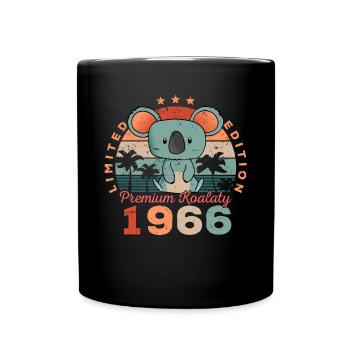 Year of birth 1966 Birthday Koala Koala Bear - Full Colour Mug - black - Front