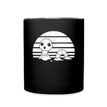 Worm Composting Worm Lover Sunset Worm - Full Colour Mug - black - Front