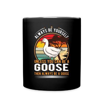 Geese Goose Breeder Goose - Full Colour Mug - black - Front