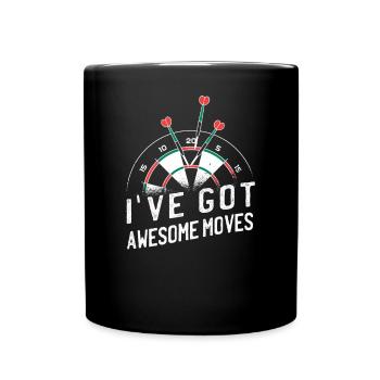 Jeu de fléchettes Dartboard Darts Darts Darts Player - Mug uni - noir - Devant