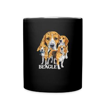 Beagle - Full Colour Mug - black - Front
