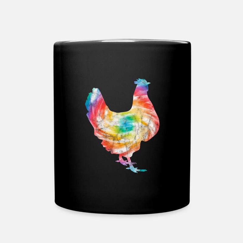 Huhn - Tasse einfarbig - Schwarz