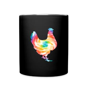 Chicken Farm Poultry Rooster Chickens Gift - Full Colour Mug - black - Front