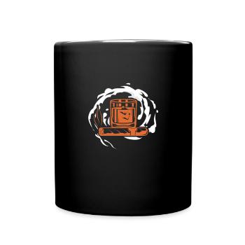 Cigare Whisky Fumer Fumer Cigare Cadeau - Mug uni - noir - Devant