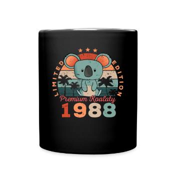 Year of birth 1988 Birthday Koala Koala Bear - Full Colour Mug - black - Front